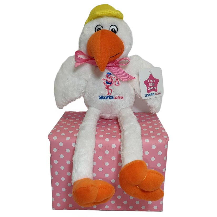 Plush Stork for Big Sister