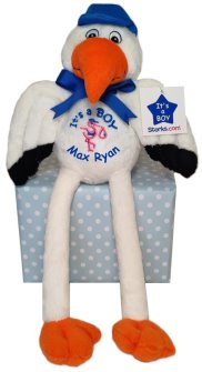 Plush Stork for Boy