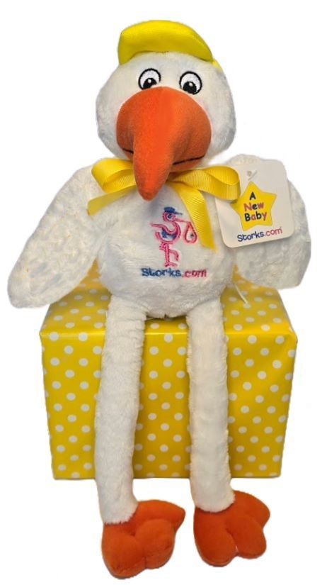 Plush Stork for New Baby