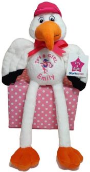 Plush Stork for Girl